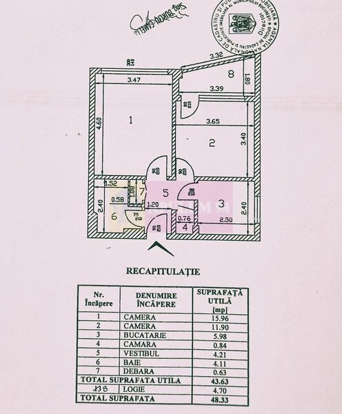Apartament 2 camere, zona Sos. Oltenitei, la Pta Sudului